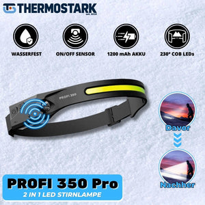 PROFI 350 - 2 IN 1 Led Stirnlampe - Das Original