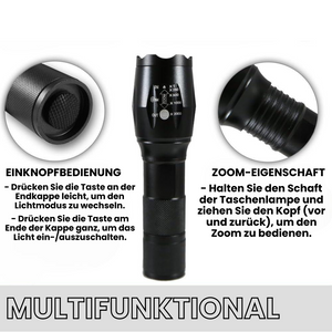 Lumen Pro - Multifunktional Taschenlampe für pure Helligkeit und Sicherheit